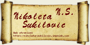 Nikoleta Šukilović vizit kartica